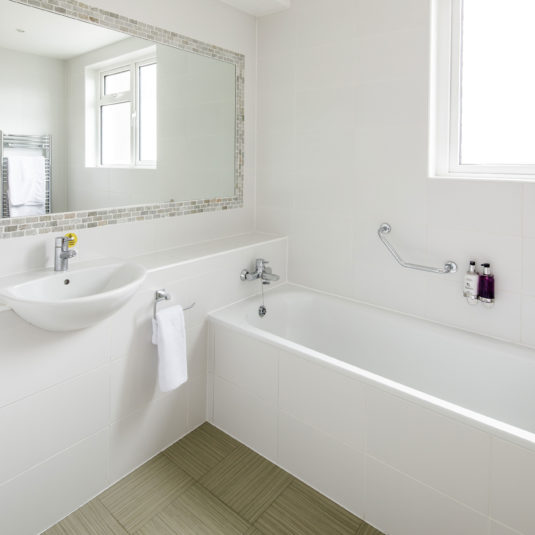 room with a sea view bathroom