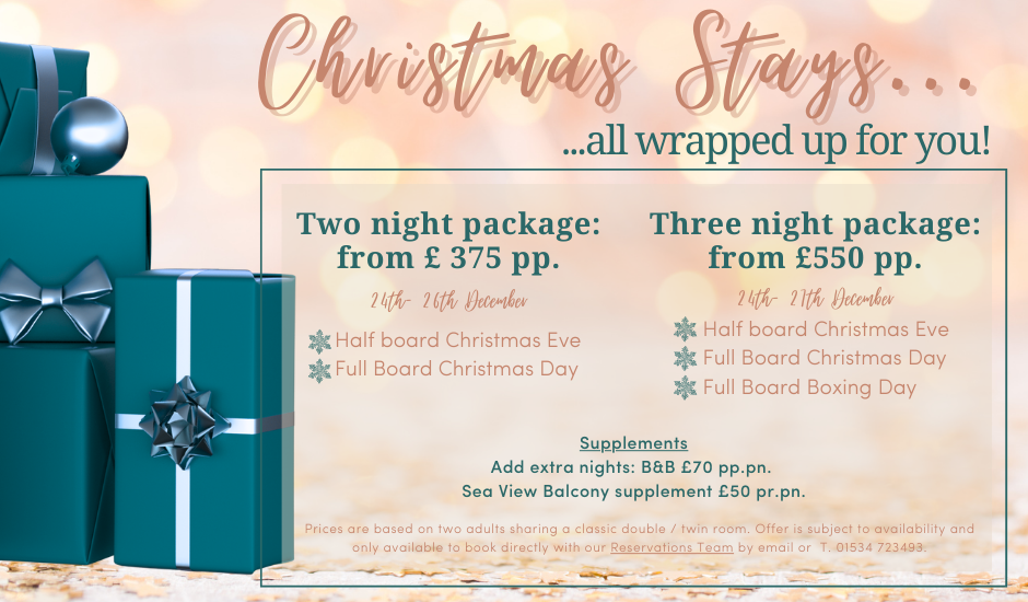 Jersey hotels shop christmas packages